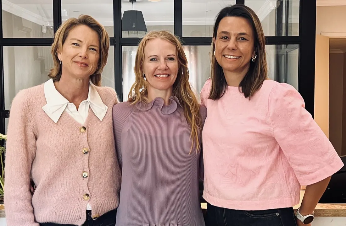 Left to right: Kim Marr, Fiona Davies and Selente Farrell at the MedX office